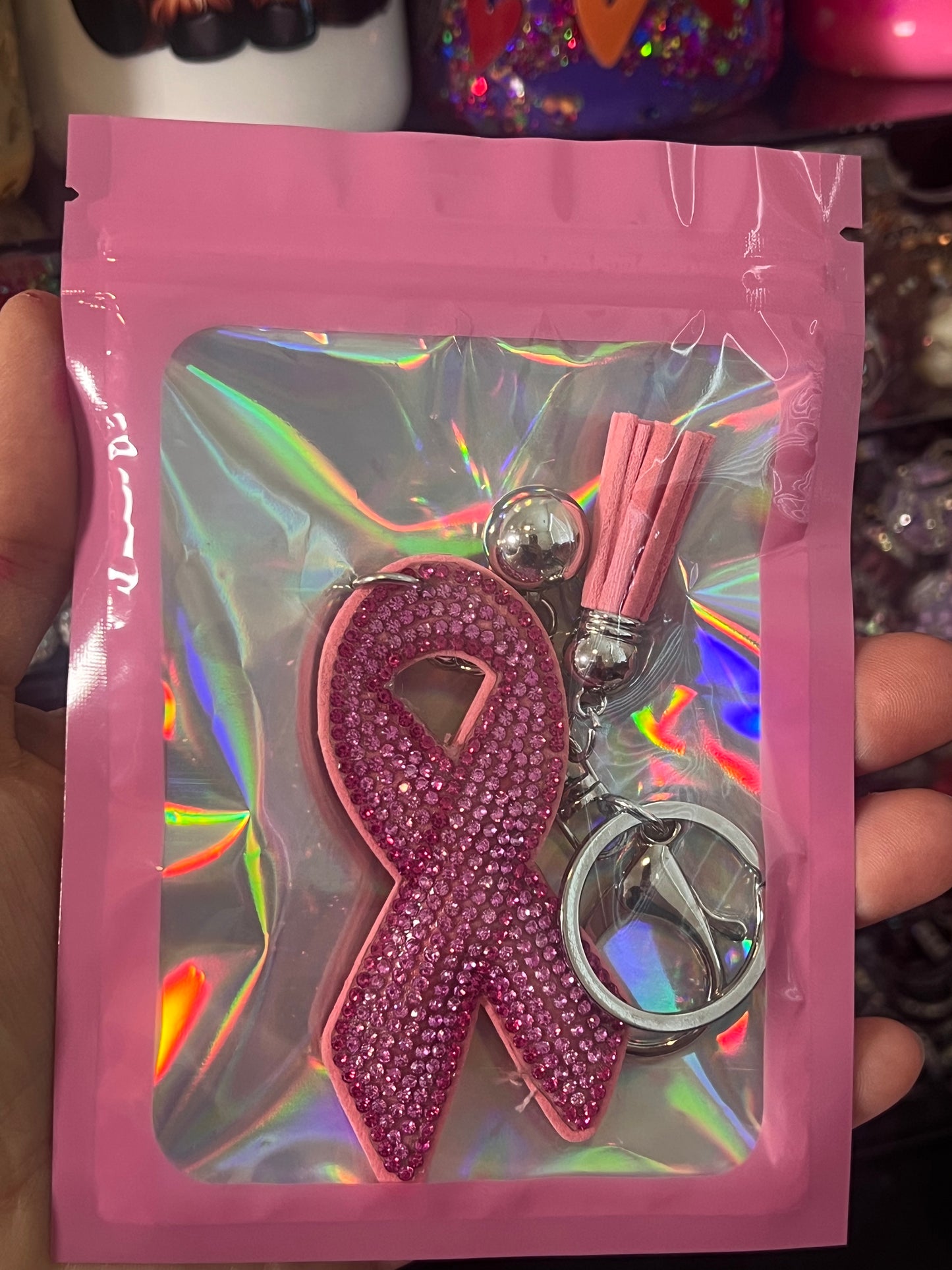 Breast Cancer - Keychain Bling
