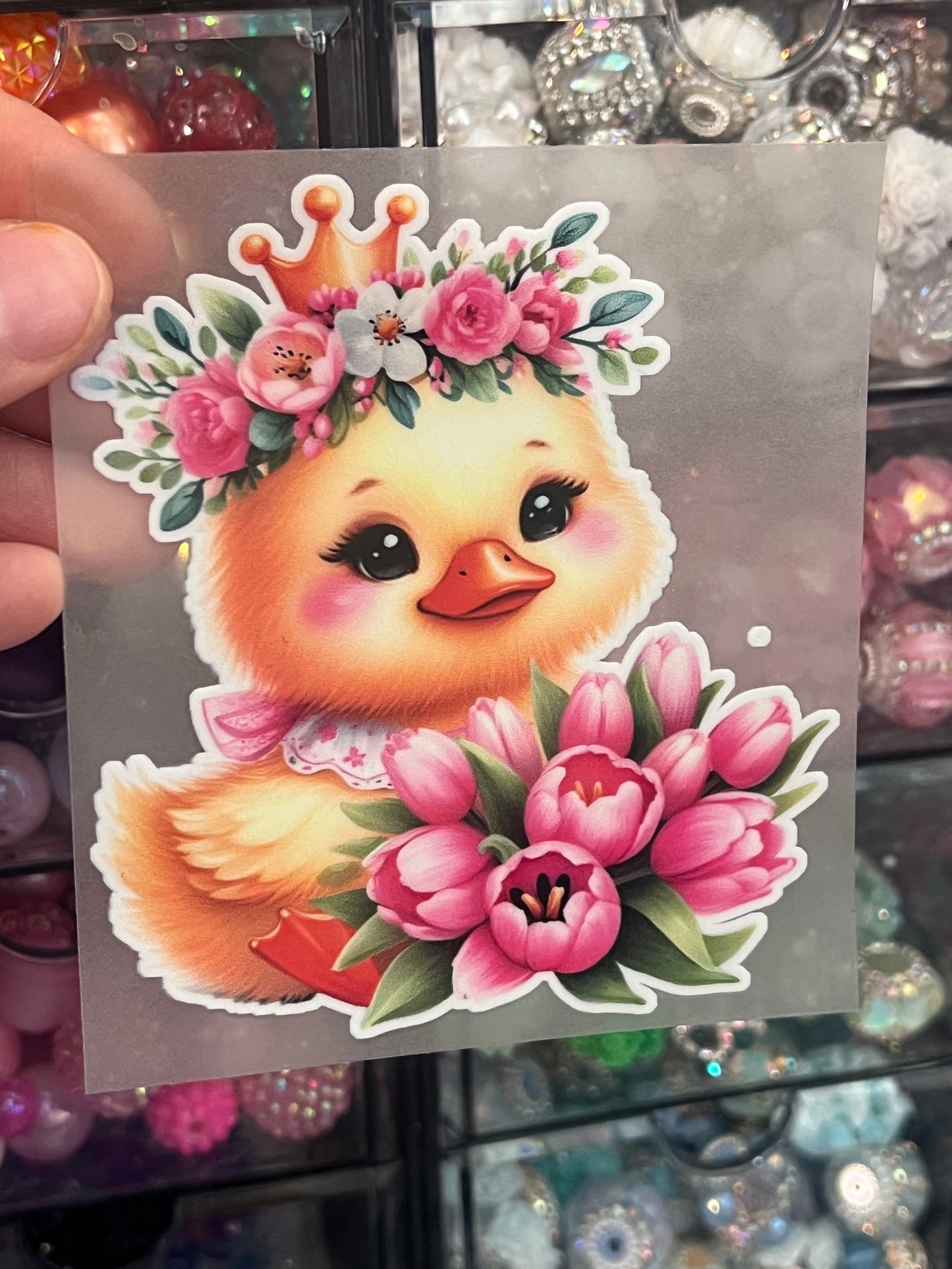 Yellow Duck with Crown - GLOW IN THE DARK WRAP