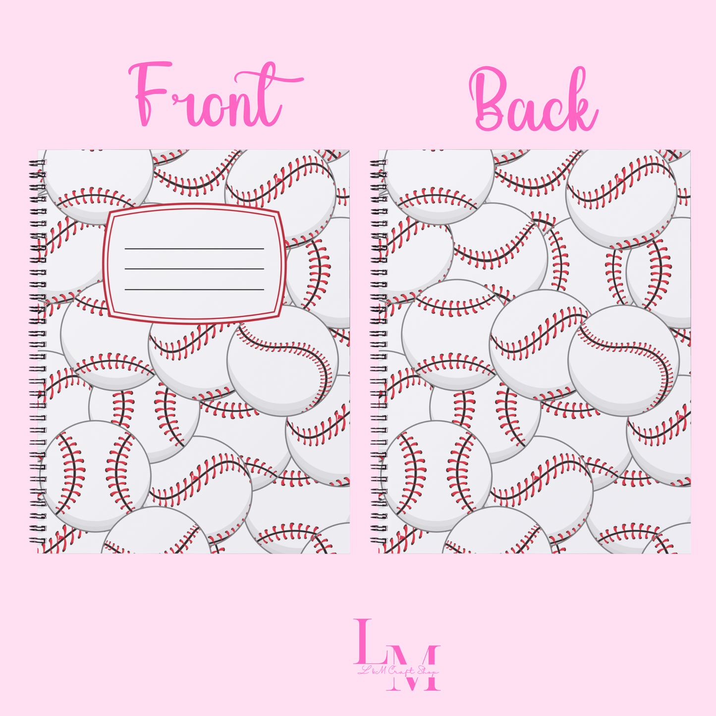 Baseball Notebook Sticker