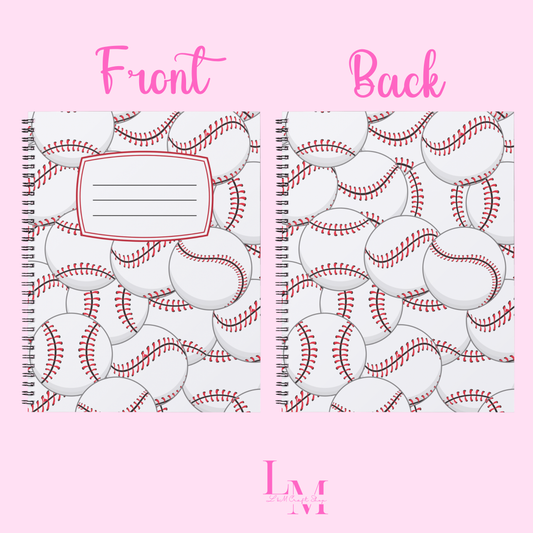 Baseball Notebook Sticker