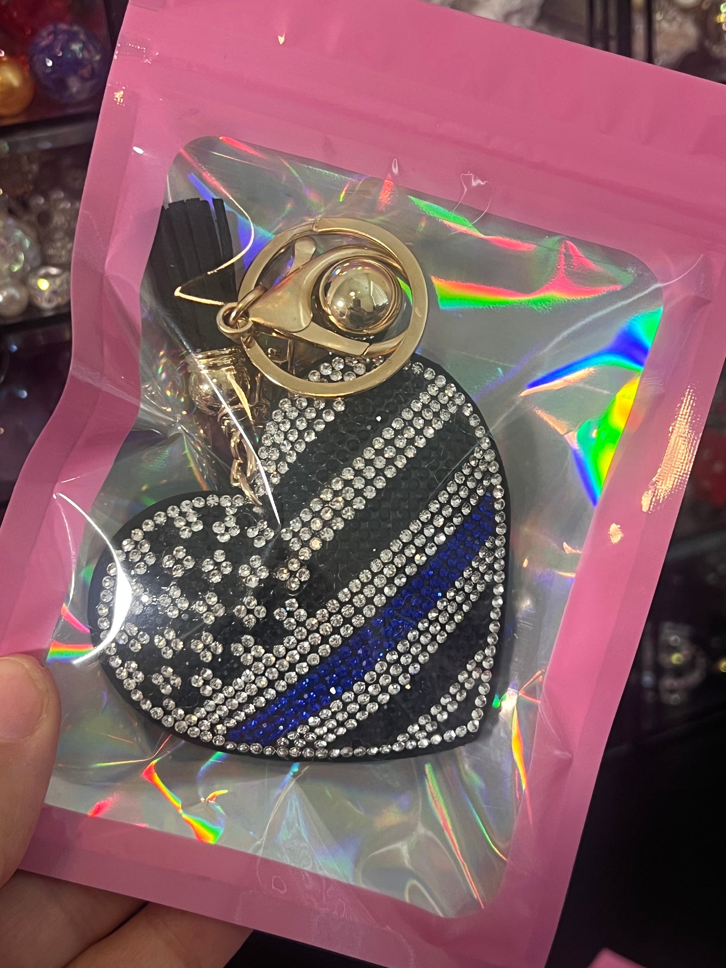 Police Heart - Keychain Bling