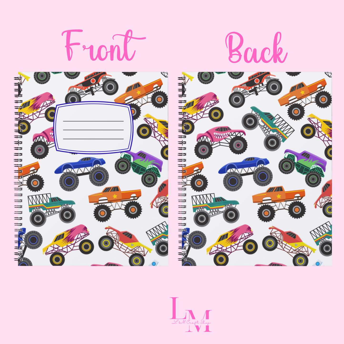 Trucks Notebook Sticker