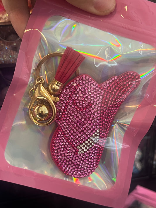 Cowboy Hat PINK - Keychain Bling