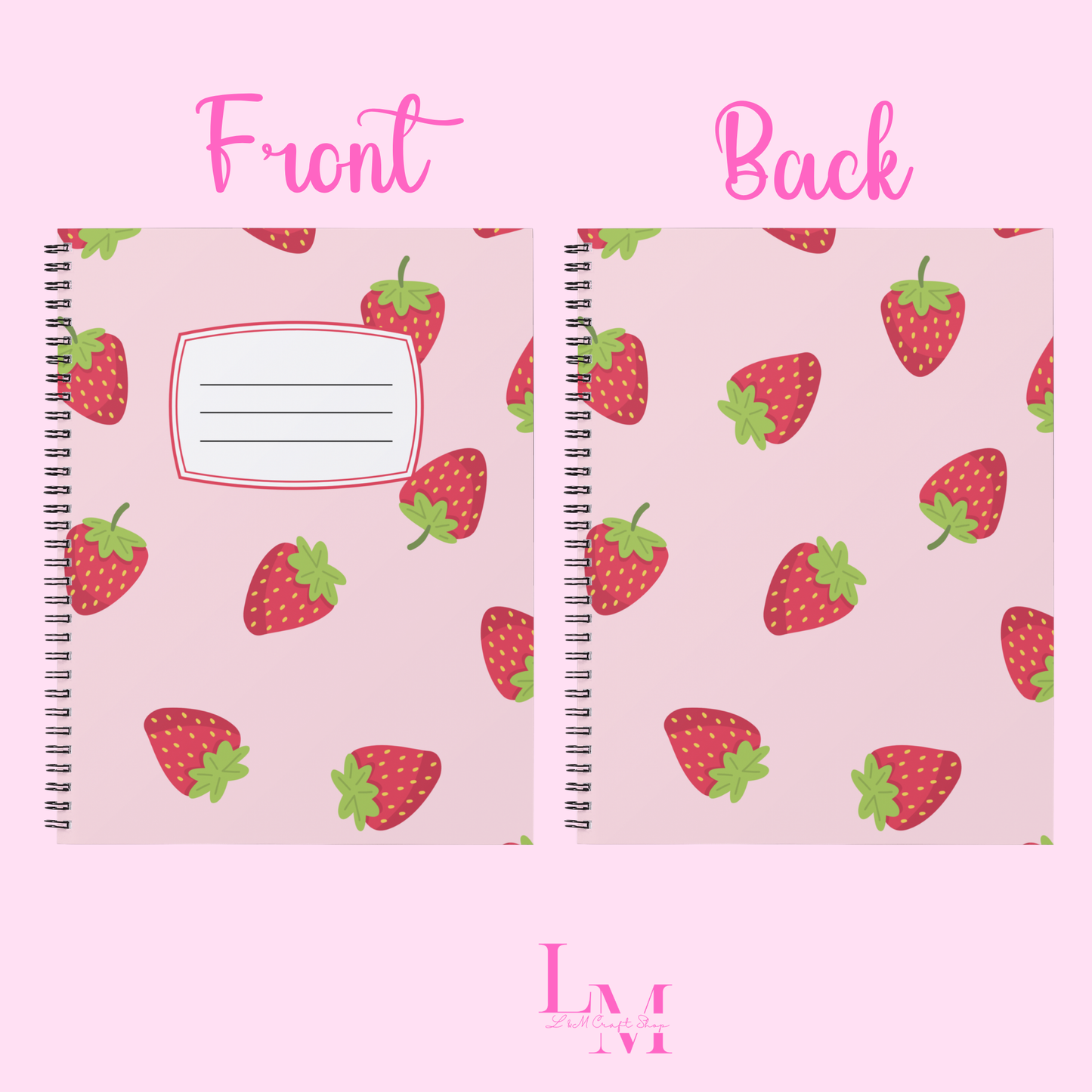 Strawberries Notebook Sticker