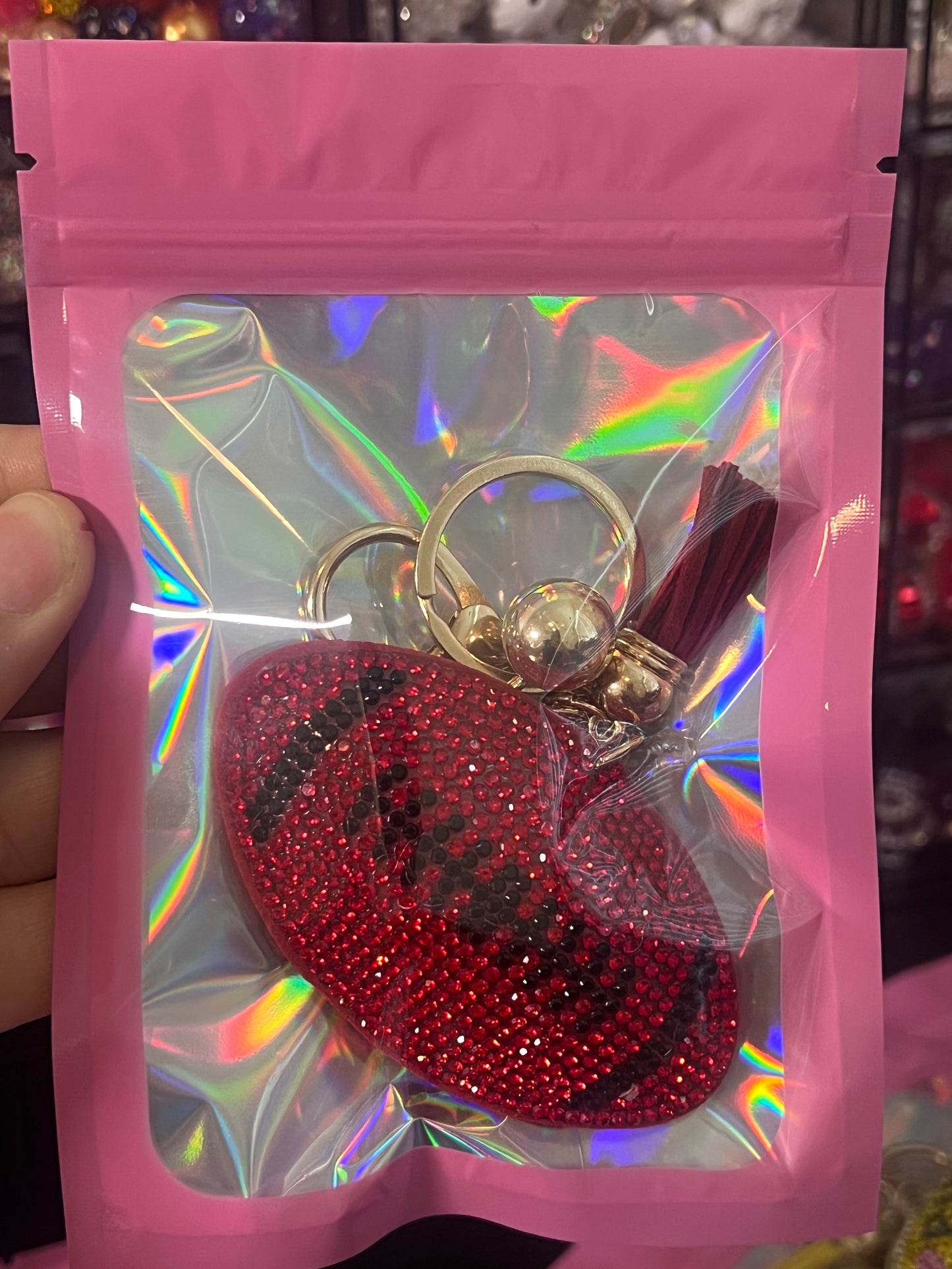 Football Red - Keychain Bling