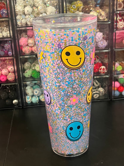 Smiley Face PREMADE TUMBLER