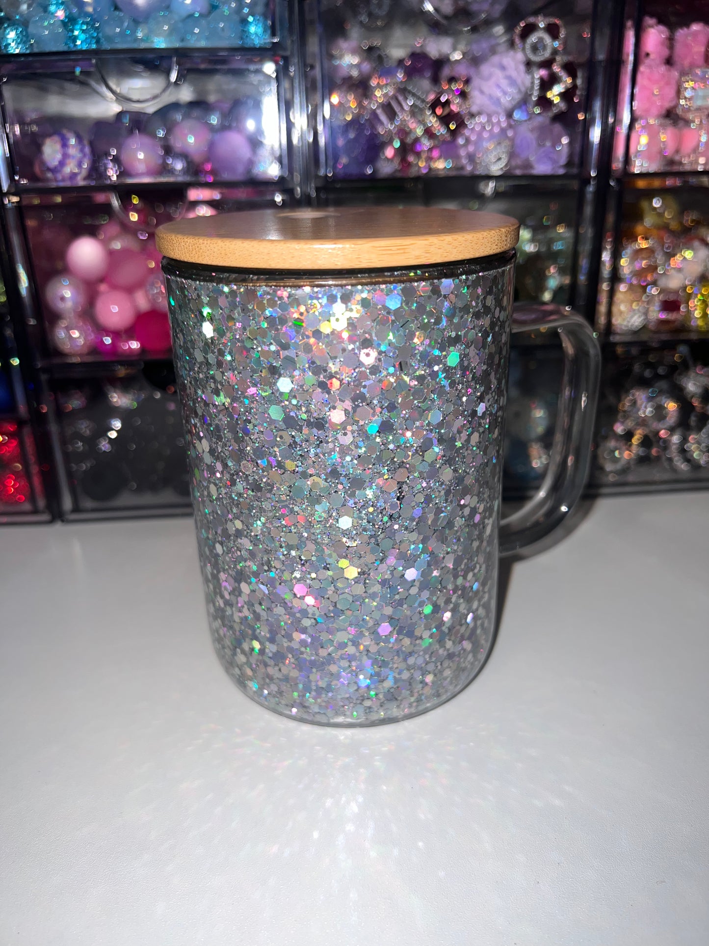 15 oz Glass Custom Mug